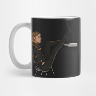 sylvie in a chair Mug